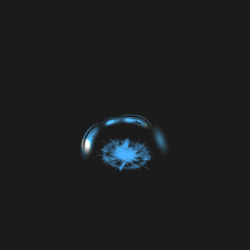 A stylized water crown splashes outward and falls